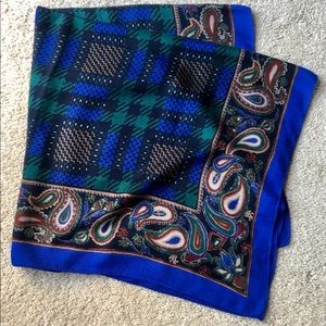 Paisley and Plaid Scarf ~ Vintage